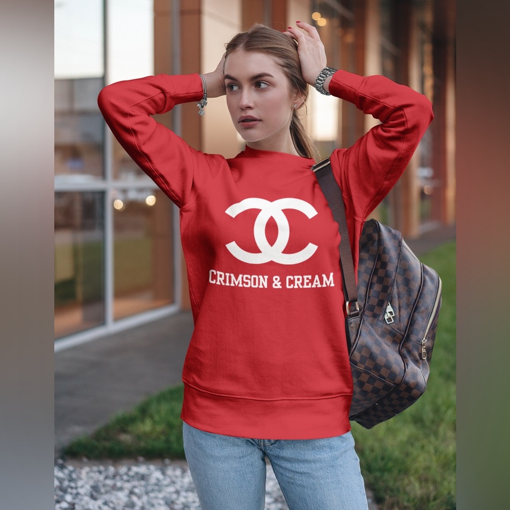 Crimson and Cream Sweatshirt
